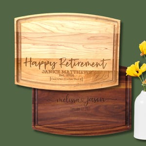 Retirement Cutting Board for a Retirement Gift for Boss Personalized Cutting Board Retirement Gift  for Retirement Gift Ideas Wedding Gift