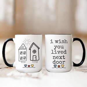 Long Distance Gift Best Friend Gift for Best Friend Missing You Gift I Wish You Lived Next Door Long Distance Relationship Moving Away Gift