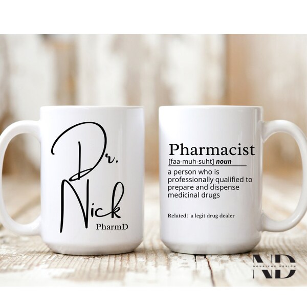 Gift for Pharmacist PharmD Graduation gift for pharmacist Personalized pharmd Mug Gift for Graduation for Pharmacist Doctor of Pharmacy