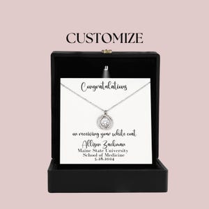 White Coat Ceremony Gift for White Coat Ceremony Jewelry for her white coat ceremony personalized gift for white coat Vet Physical Therapist