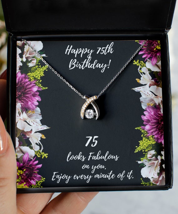 Gift for 75 Year Old Women 75th Birthday Gift for Woman 75th Etsy Ireland