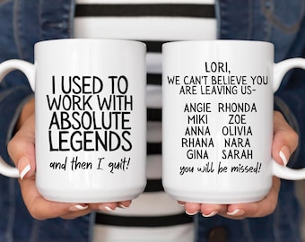 Coworker Leaving Gift Farewell Gift for Coworker Good Bye Gift for Coworker Retirement Gift for Women I Used To Work With Legend Boss Retire