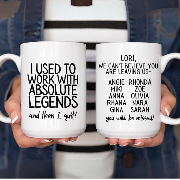 Coworker Leaving Gift Farewell Gift for Coworker Good Bye Gift for Coworker Retirement Gift for Women I Used To Work With Legend Boss Retire