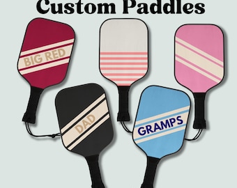 Retro Pickleball Gift Set Pickle ball Gift Set for Wedding Custom Paddle Custom Pickleball Paddle Christmas Gift for Pickleball Player