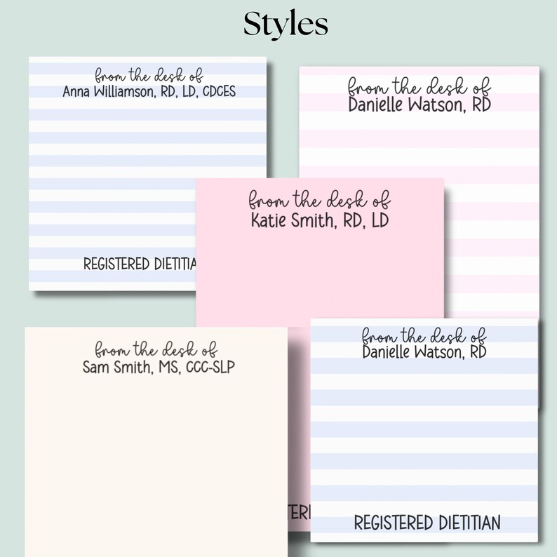 Custom Dietitian Gift for Dietitian RD Gift Masters in Dietetics Preceptor Gift Nutritionist Gift for Graduation Post it Note for CDCES Note Cream