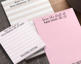 Dietitian Notepad Gift for Dietitian National Nutrition Month RD Gift Masters in Dietetics Grams of Sugar Health Class Cardiac REhab
