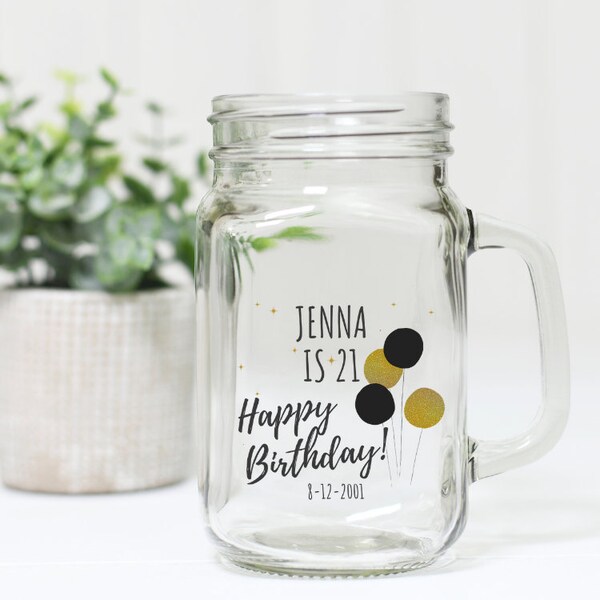Birthday Mason Jar Etsy