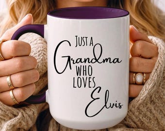 Elvis Gift for Elvis Fan Gift Grandma Loves Elvis Mug Grandma Elvis Gift for Glamma Elvis Gift for Grandma Elvis Fan Club Elvis Grandma Mug