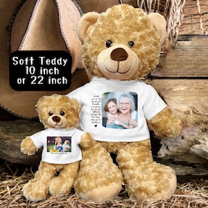 Souvenir d&#39;un ours en souvenir Cadeau personnalisé à la mémoire d&#39;un ours en peluche pour un enfant Souvenir d&#39;un ours en souvenir de la perte d&#39;un être cher