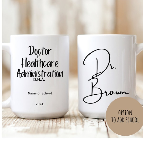 Doctor of Healthcare Administration DHA Degree Healthcare Administration School Graduation Gift for Healthcare Admin Degree DHA Gift