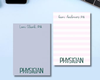Physician Assistant Gift Pa Preceptor Gift Physician Assistant NotePad PA Graduation Gift PA school Gift notepad PA Personalized Post-it®