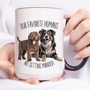 My Humans are Getting Married Engagement Gift for Couple with Dog Bridal Shower Gift Photo Gift for Engagement Party Wedding with Dog