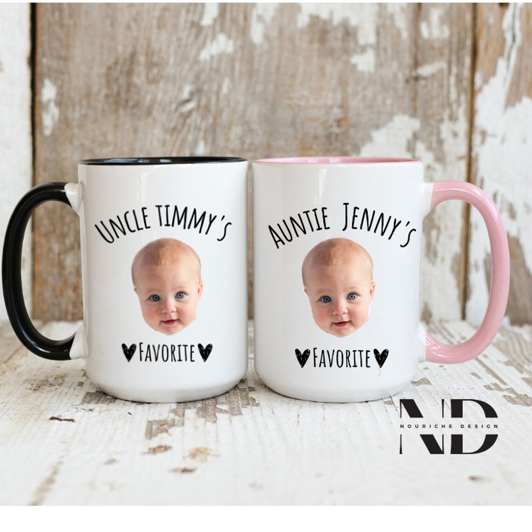 Aunt and Uncle Gift for Aunt Gift for Uncle Mug Baby Face Mug Aunt and ...