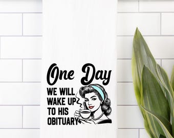Décoration politique drôle, cadeau de torchon anti-atout pour une petite amie libérale, cadeau libéral sarcastique, cadeau d'hôtesse de torchon de cuisine FDT