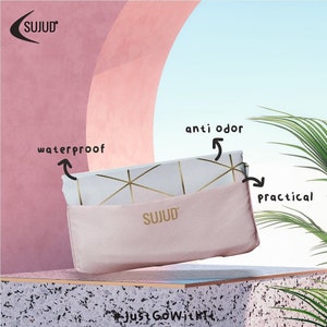 SUJUD Portable Travel Prayer Mat / Sustainable / High Quality / Water-resistant / Yoga / Meditation / Pocket Size