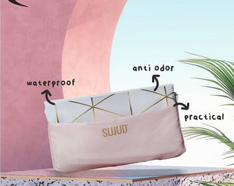 SUJUD Portable Prayer Mat: Waterproof Travel Sajjadah (98x58cm)