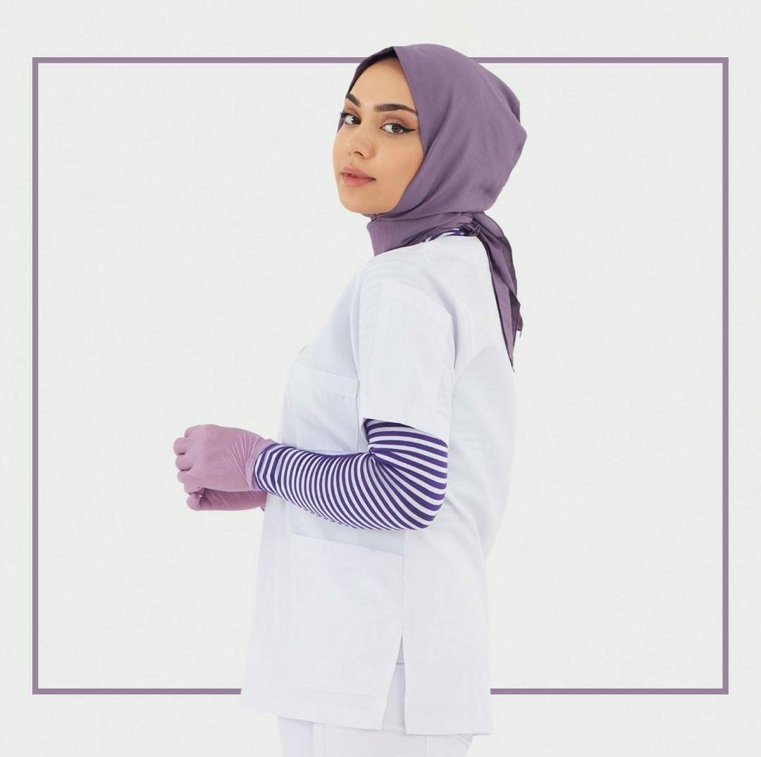 RUZGAR Crinkle Hijab Scrub Cap/ Casual/ Professional/ Ready to