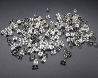 Silver Butterfly Earring Backs - Various Quantities Craft Replacement Spares