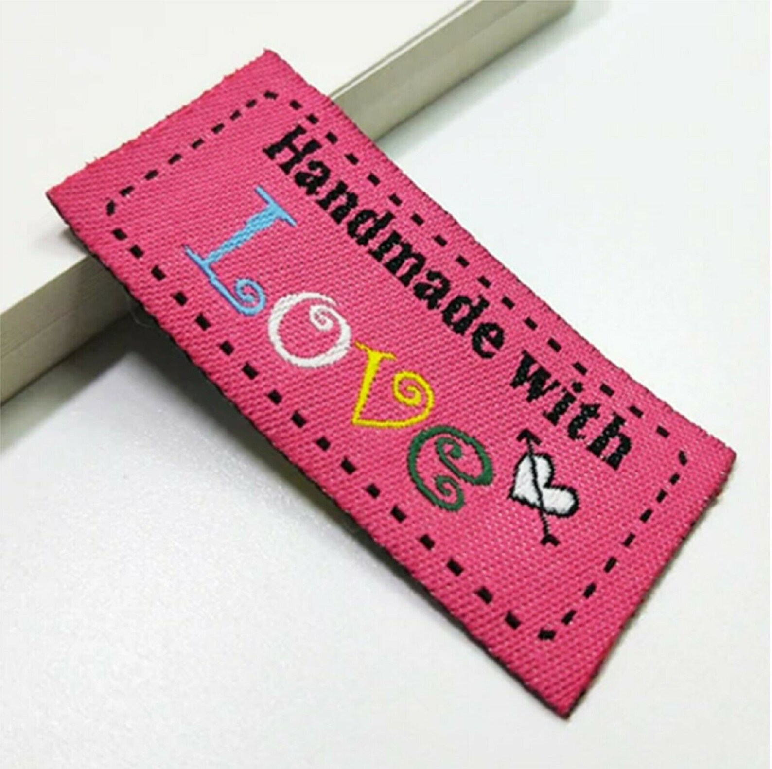 Fabric Labels 'hand Made With Love' Sew on Garment Etsy UK