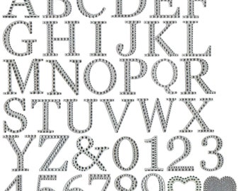 Large Diamante Glitter Letters Numbers Stick On Alphabet Self Adhesive Craft 5cm