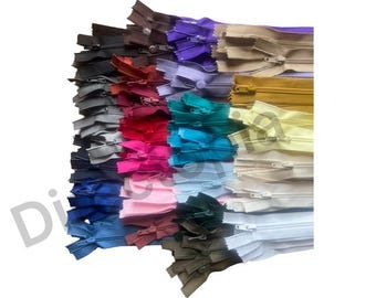 OPTI Nylon Open Ended ZIP Zipper Fastener Open End - 27 COLOURS Teeth length: 10 Inch ( 25cm )