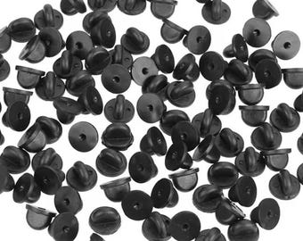 Rubber Pin Backs Keepers Replacement Uniform Badge Comfort Fit