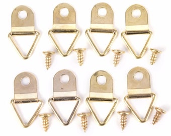 Picture Frame Hooks D Ring Hangers Frame Hanging Mirror Frame Rings With Screws