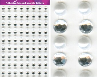 6mm Diamond/Pearl x 147pcs Per Sheet Self Adhesive Stickers Diamante Embellishments Rhinestone Wedding Card Scrapbook
