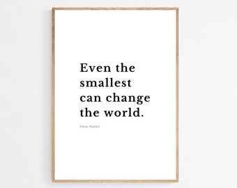 Motivational Quote Print | Black and White Wall Art (Digital Download)