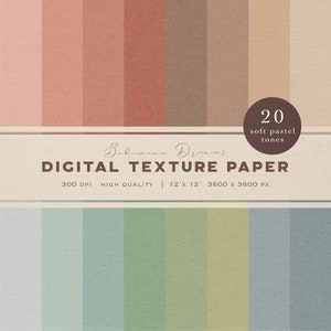 Einfarbige nahtlose Texturen - Digitales Strukturpapier Boho - Digitale Texturen in Blush - Minimales nahtloses Papier - Digitaler Pastell Hintergrund