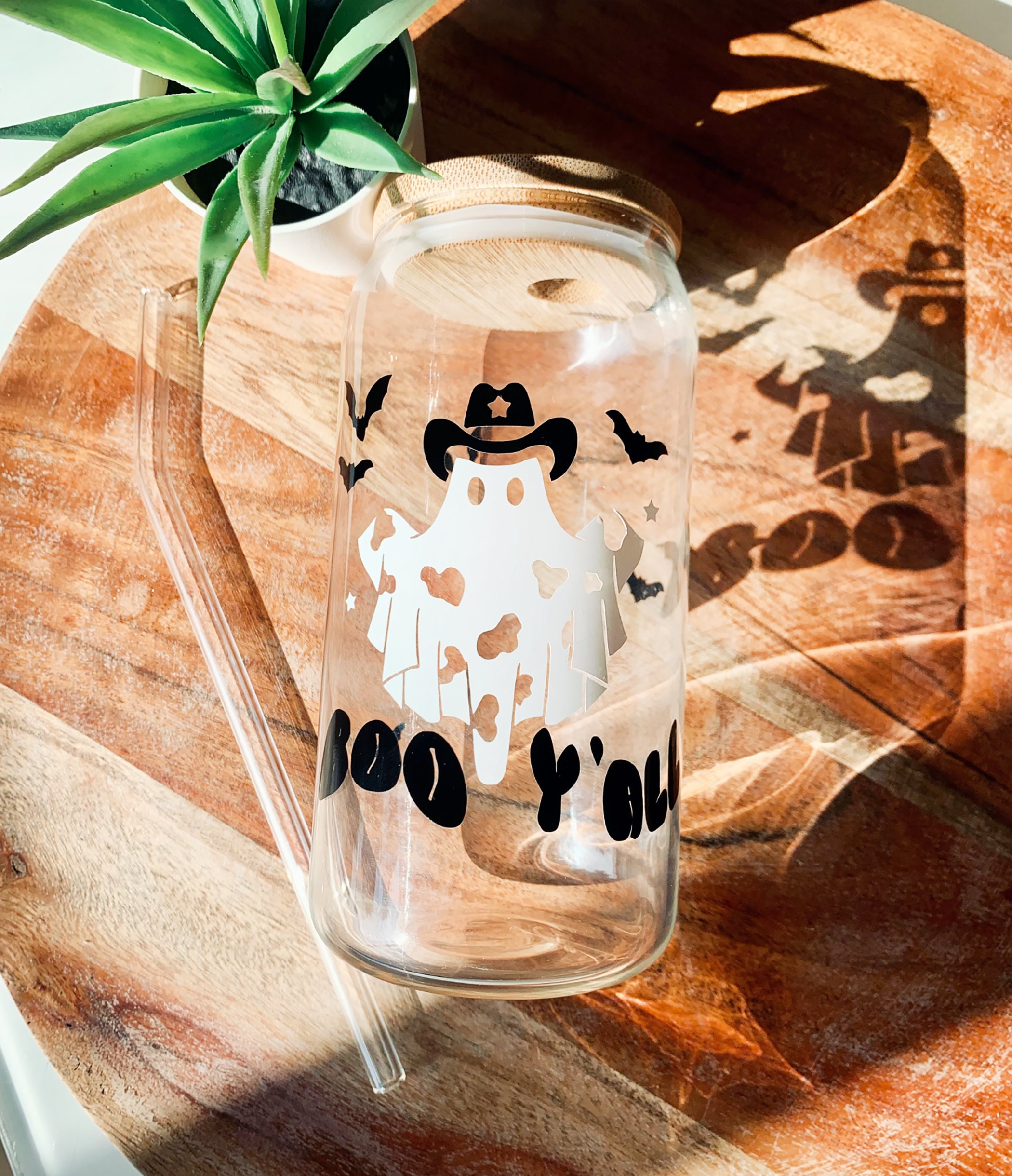 Designer Iced Coffee Cup - 16 or 20 oz Glass Beer Can CC — MickeeMariee