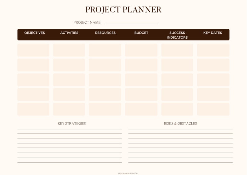 Productivity Planner Printable Productivity Templates | Etsy