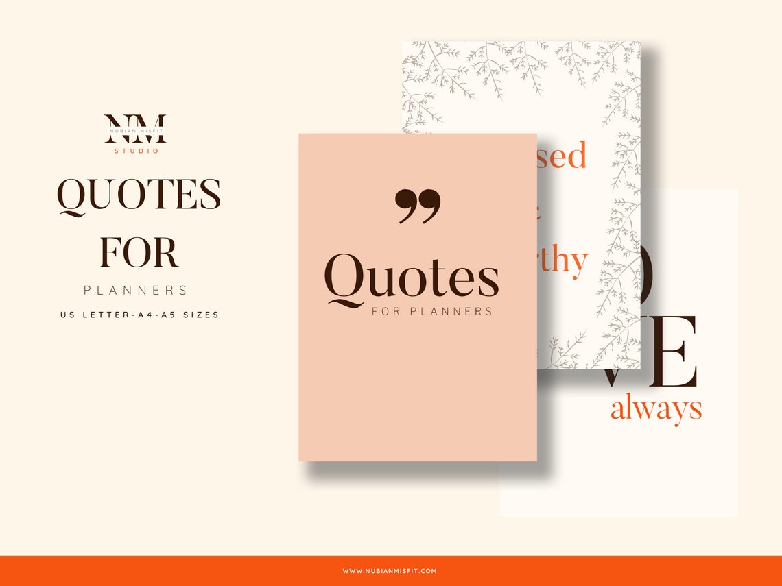 Quotes for planner covers Quotes for planners Inspirational Etsy