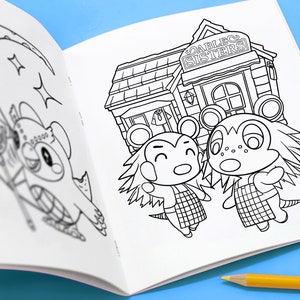 Libro para colorear de Animal Crossing vol. 1 (15 páginas)