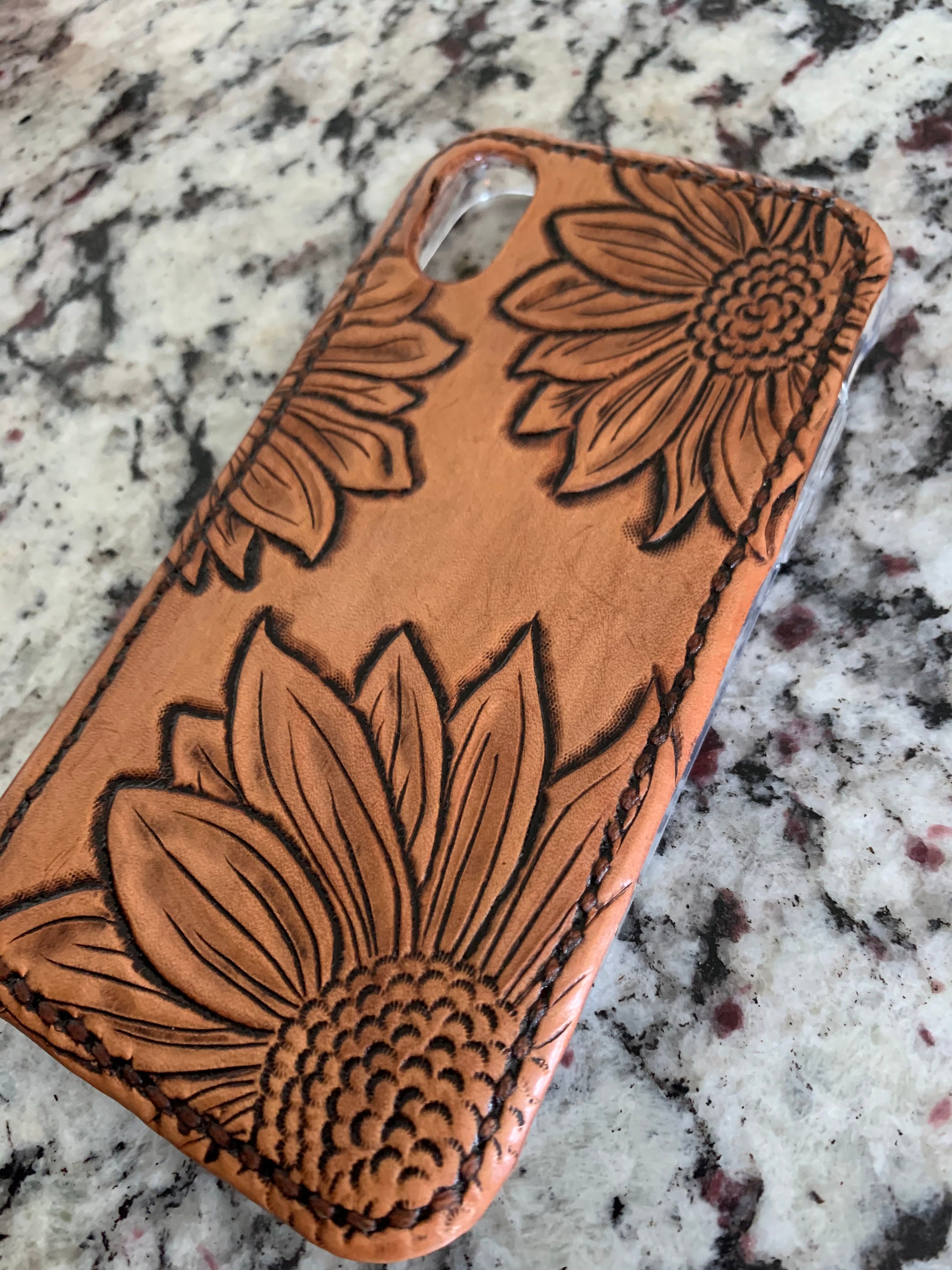 leather travel phone case