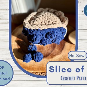 PATTERN | Slice of Pie Crochet Pattern Digital Download PDF | Bakery Crochet | Dessert Amigurumi Pattern | Autumn Crochet DIY