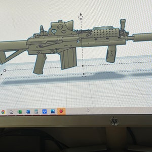Custom designed Assault rifle - SF Version - For 1/144 Scale Gundam Models