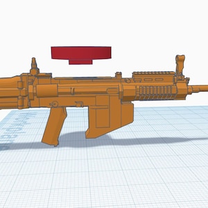Custom Redesigned Zaku F2 Rifle- Base Model - For 1/144 Scale Gundam Models