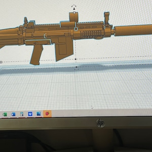 Custom Redesigned Zaku F2 Rifle- Vertical Magazine Version - For 1/144 Scale Gundam Models