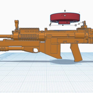 Custom Redesigned Zaku F2 Rifle- Under Barrel Shotgun - For 1/100 Scale Gundam Models