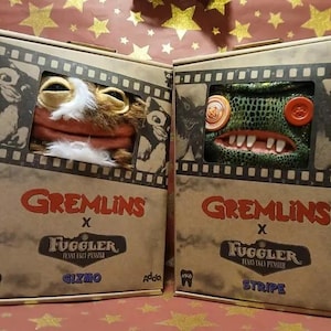 Divertente peluche Fuggler Gremlin Pair, Gizmo e Stripe, decorazione di Halloween, idea regalo