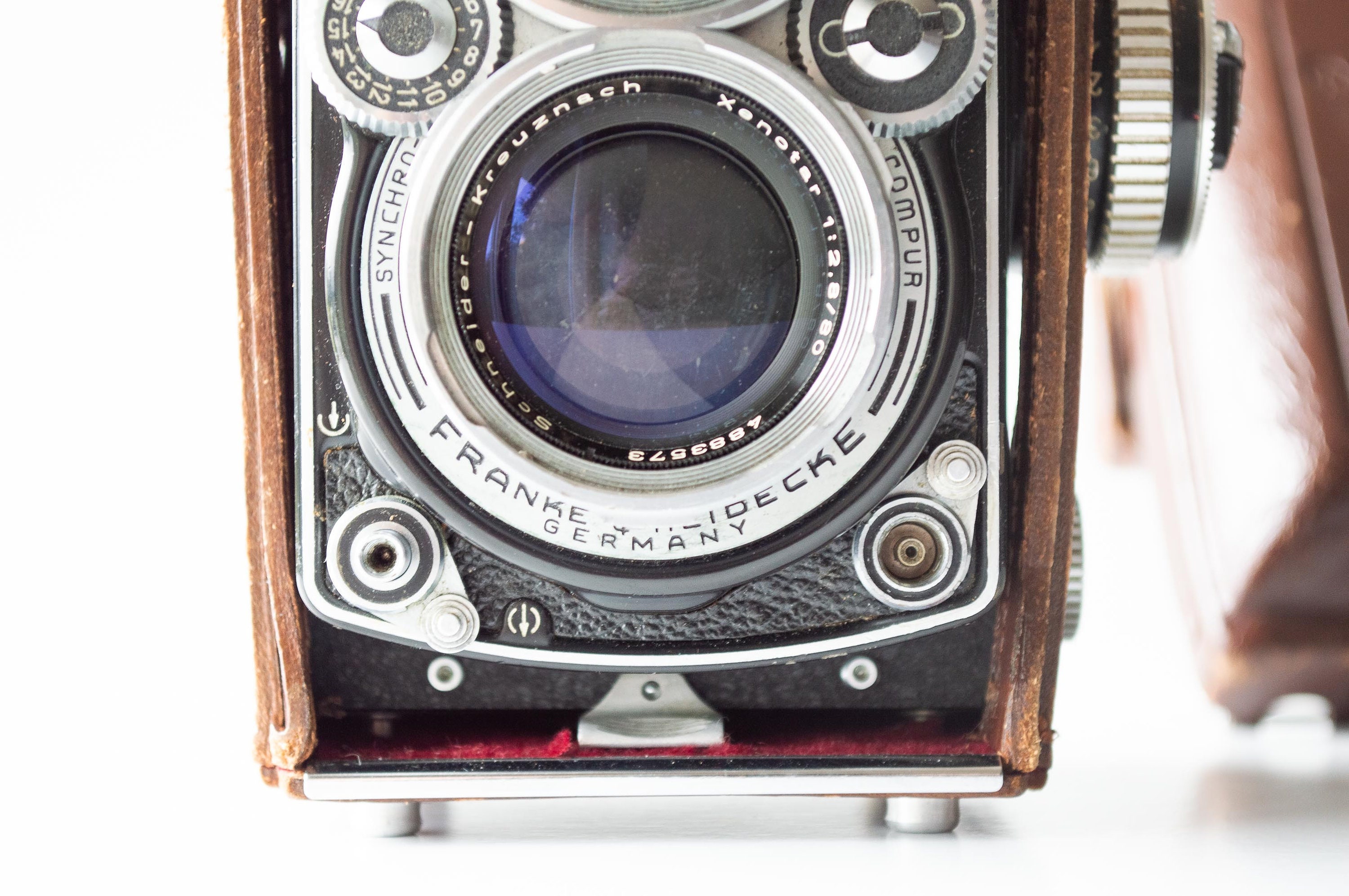 LEICA - WALZ BAY3 ビンテージフード ROLLEI80mm 2.8 ベイ3 New Bay III Metal Lens Shade Square Lens Hood for Rolleiflex