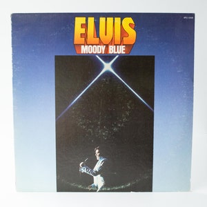 Elvis Presley 1977 &quot;Moody Blue&quot; LP, Blue Translucent Vinyl