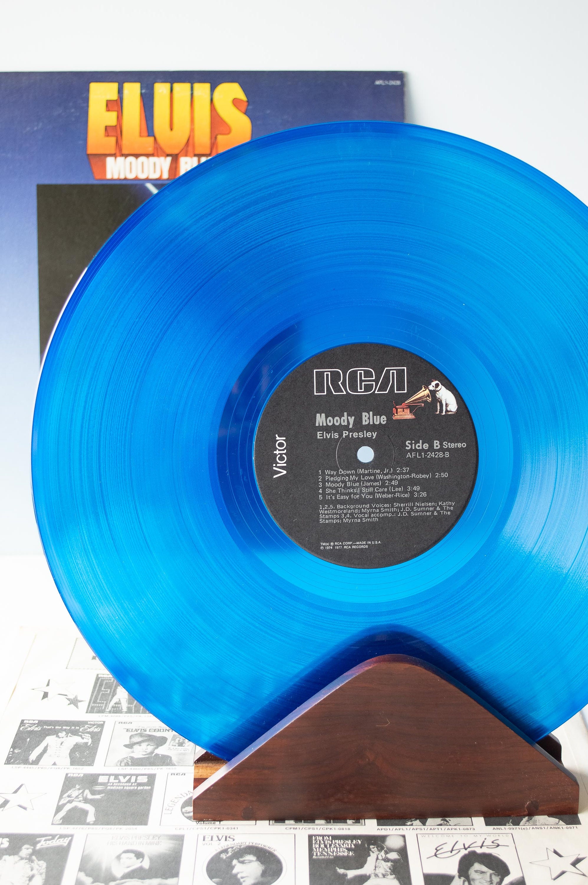 7” EP Elvis Presley Blue UK Original Elvis Presley – Blue Ep – Vinyl (Blue Heart Shaped, 7