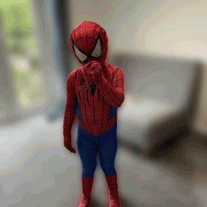 Realistic Kids Spiderman Fancy Dress Costume image 2