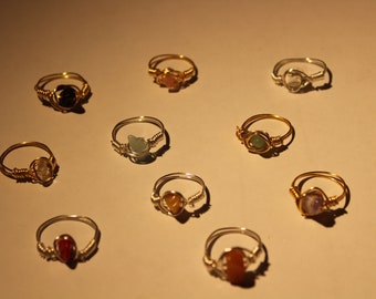 10 Pack Real Crystal Ring