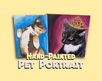 Hand-Painted Pet Portrait