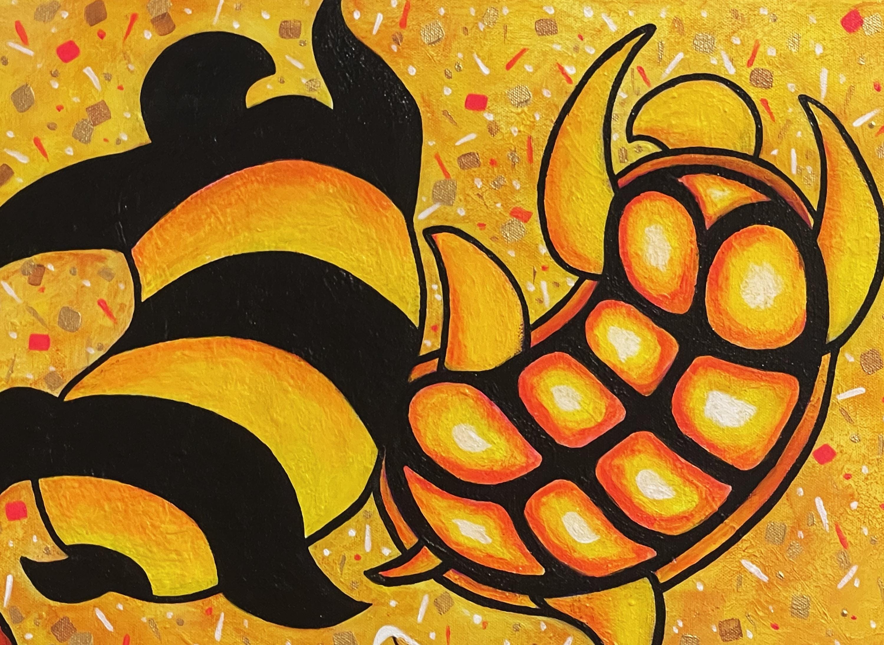 TURTLE ART! 36x36 Original Acrylic Painting by Tampa TURTLE ART! 36x36 Original Acrylic Painting by Tampa