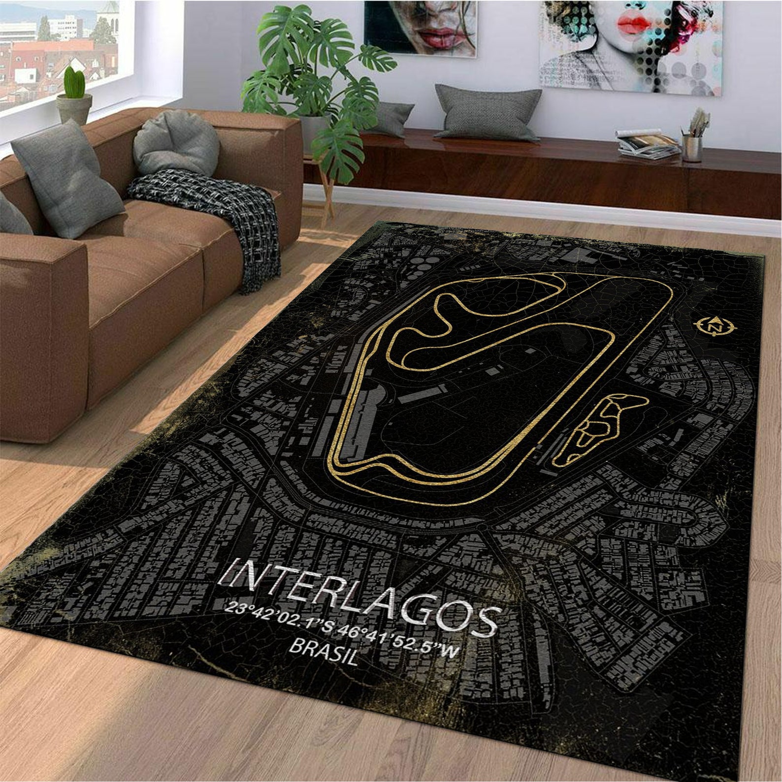 INDIANAPOLIS F1 map Rug / carpet. High quality Design. Look so Etsy