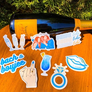 Blue Bachelorette Sticker Pack